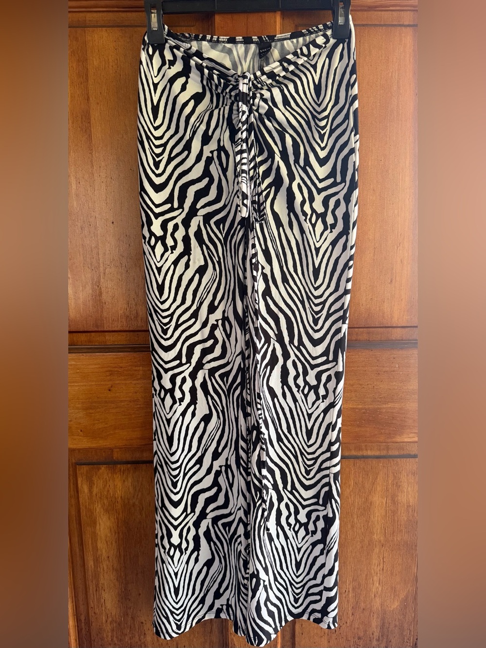 Black & White Zebra Print Men's Pants
